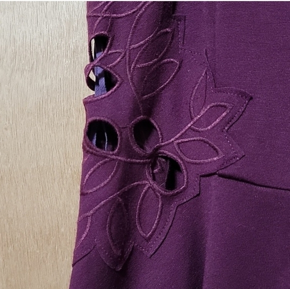 Free People Strappy Back Egg Plant Purple Dress EUC - Picture 8 of 10